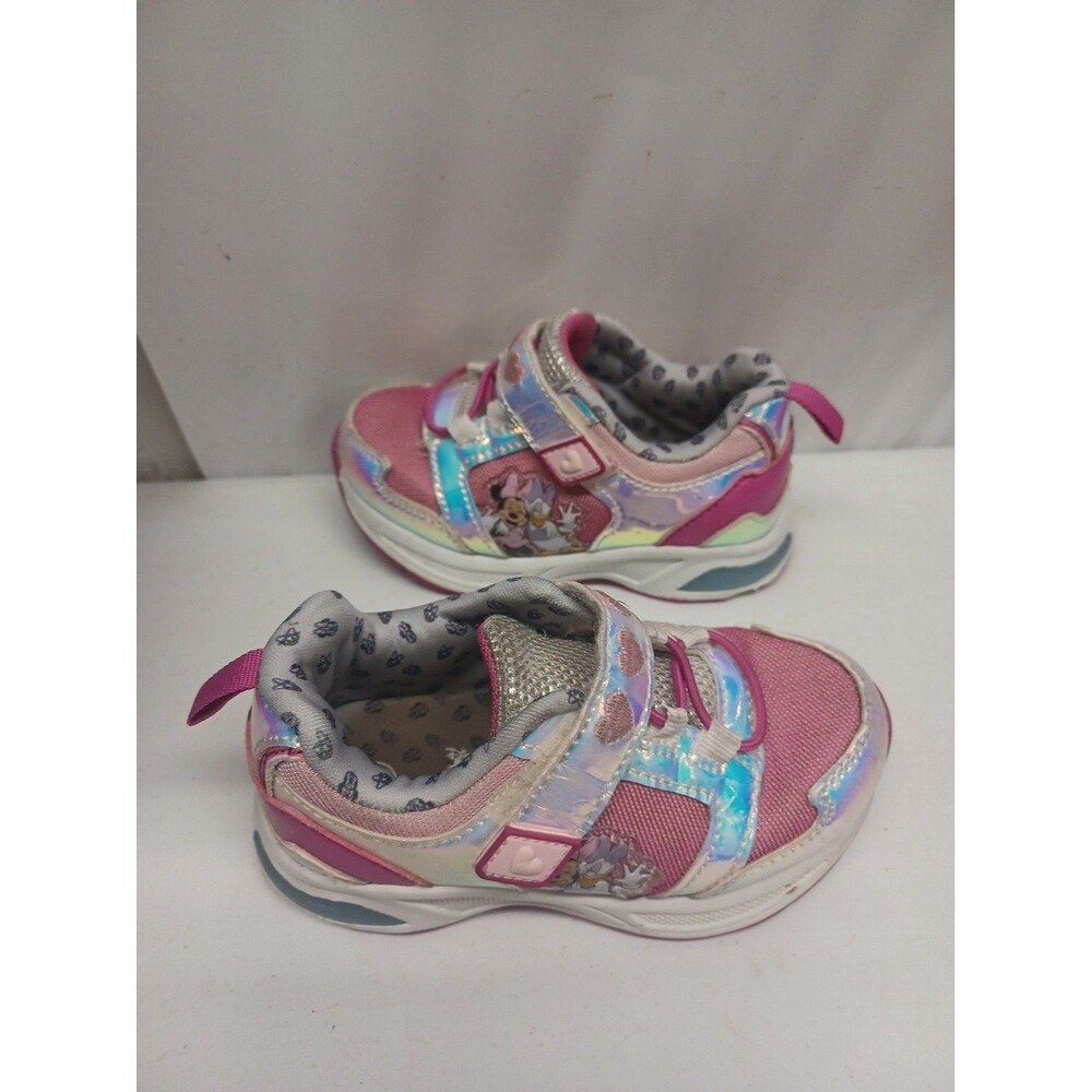 Ground Up Girl's Toddler Minnie Mouse Light-Up Athletic Sneaker ECCL6065 Sz 8